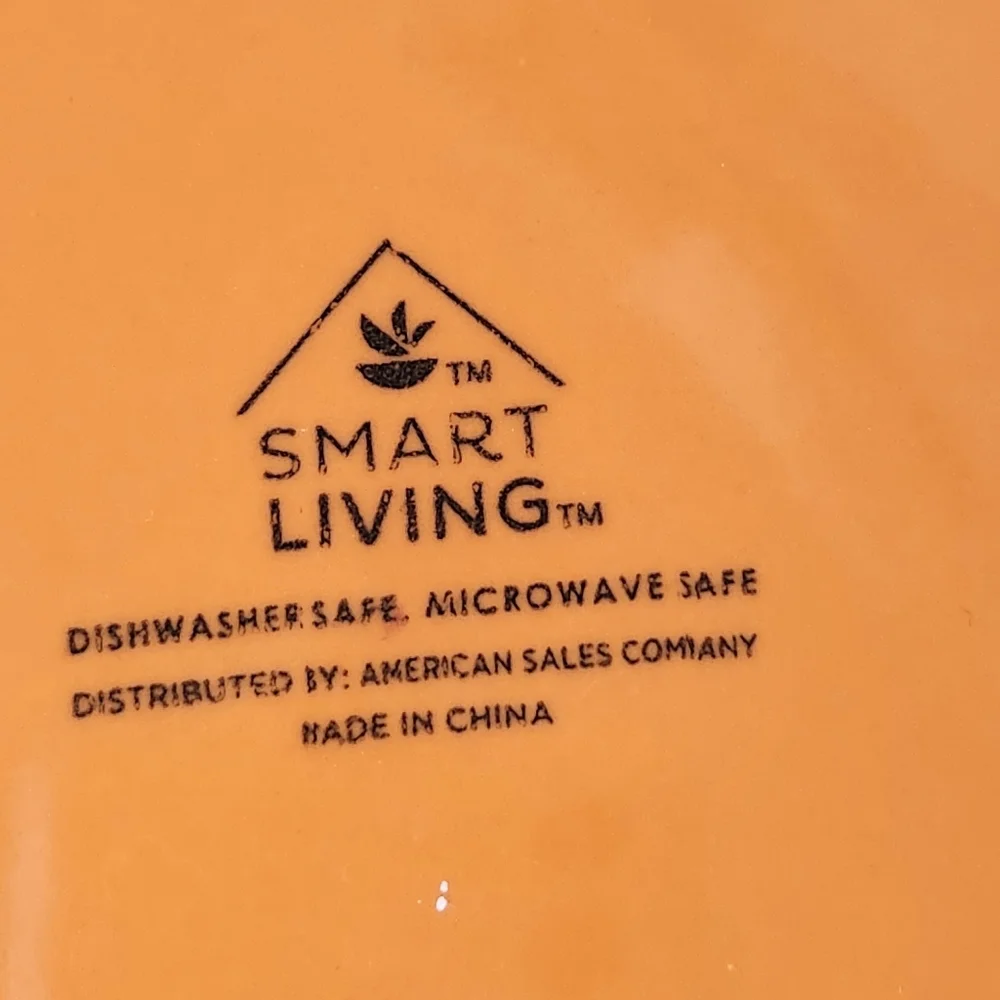 Smart Living Orange Dinner Plate